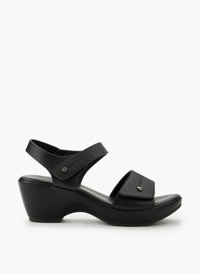 Flora Bella By Shoexpress Flora Bella Women Textured Wedge Heel Sandals - Image 3