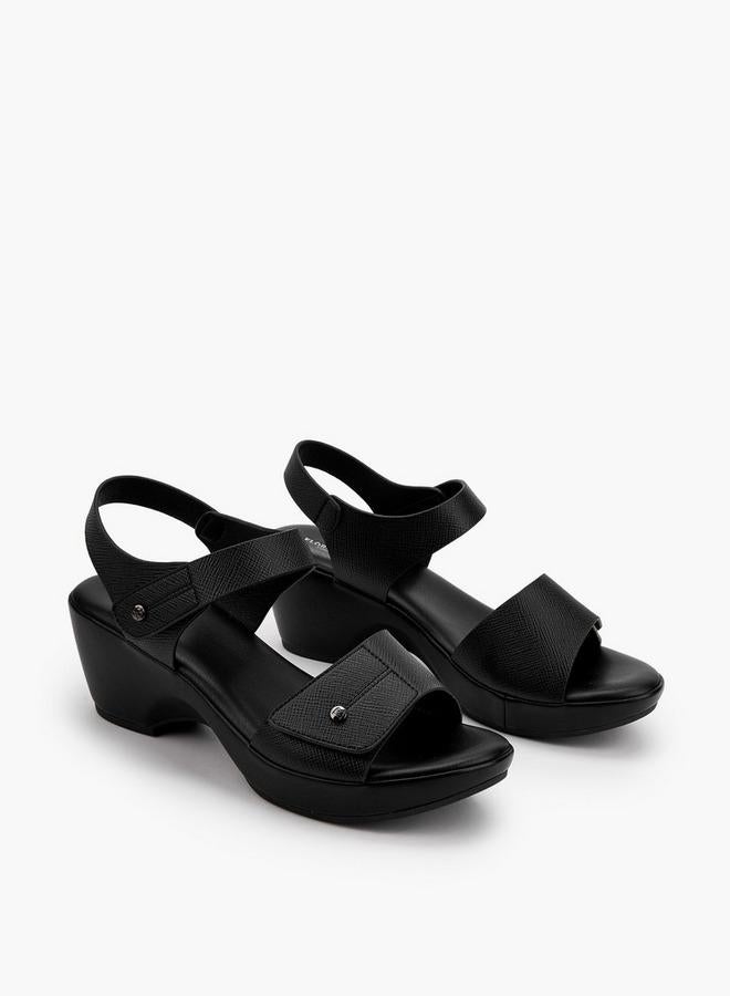 Flora Bella By Shoexpress Flora Bella Women Textured Wedge Heel Sandals - Image 1