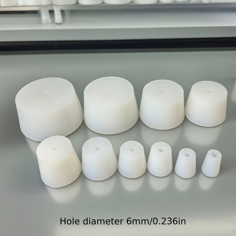 8 Model Silicone Stopper Plug Set For Laboratory Bottle Cap Bucket Hole Size 6Mm - Image 1