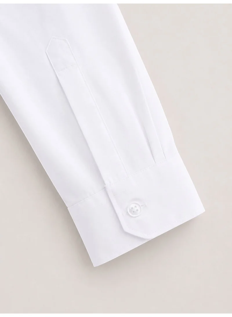 Victor And Jane WHITE Senior Boys Long Sleeve Collared Shirt for Men | Best Price UAE