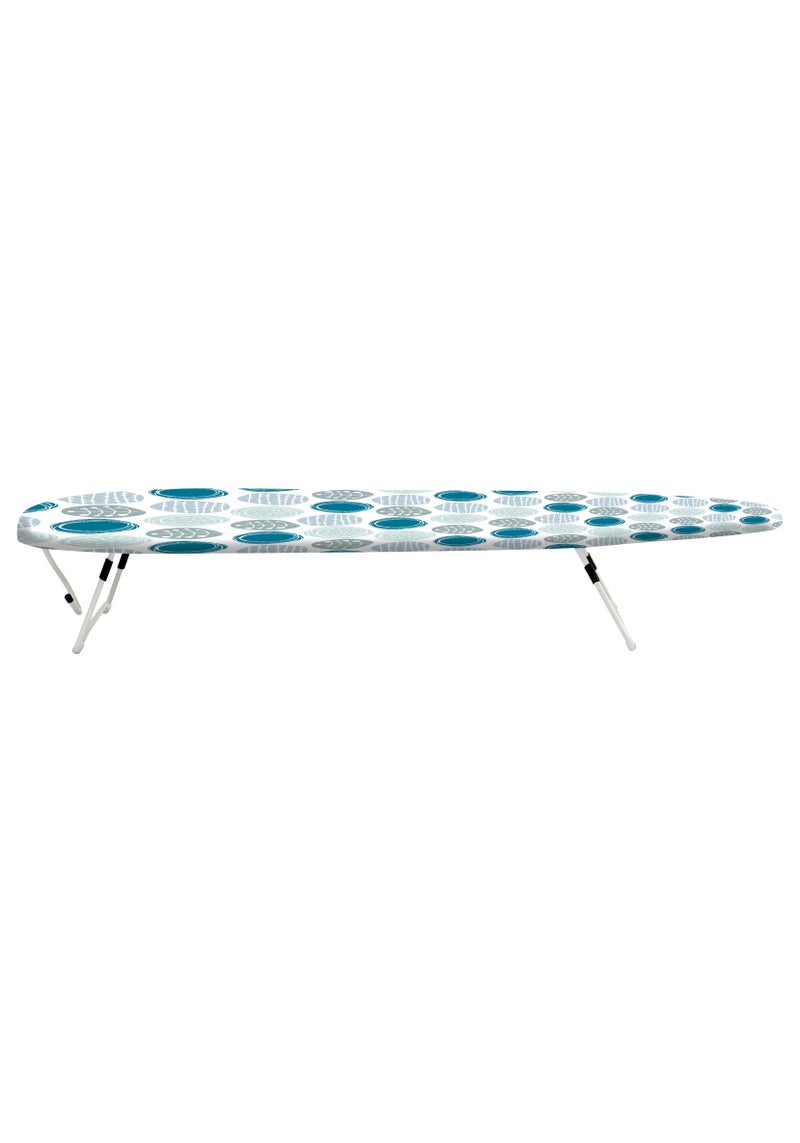 Feelings Table Top Mesh Ironing Board Multicolour Ironing Table With Iron Holder Foldable And Adjustable 77x31x12cm - Image 1