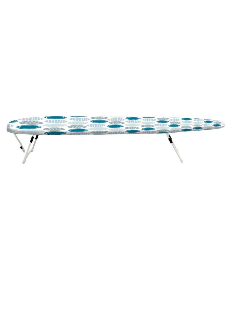 Feelings - Table Top Mesh Ironing Board Multicolour Ironing Table With Iron Holder Foldable And Adjustable 77x31x12cm - Image 1