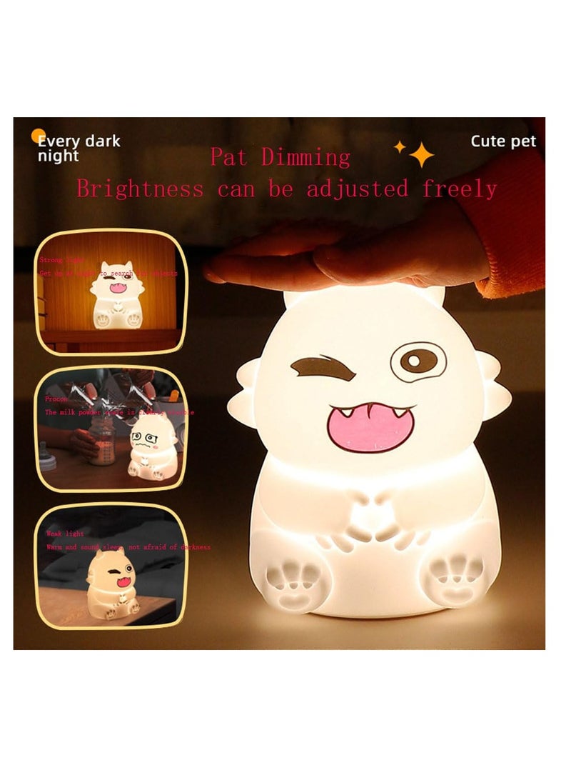 Cartoon Touch Sensor Silicone Night Light, Soft Rechargeable Desk Lamp for Children's Room, Ideal for Nursing, Bedroom Decor, Bookshelf, and Toddler Use. - Image 5