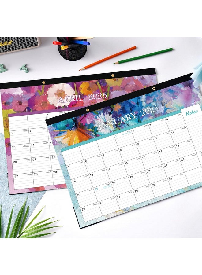 MaaIbok 2025 Desk Calendar - Large Desk Calendar 2025, 17" X 12", Jan. 2025 - Dec. 2025, Corner Protectors, Hanging Holes, Desk/Wall Calendar For Planning And Organizing  - Image 2