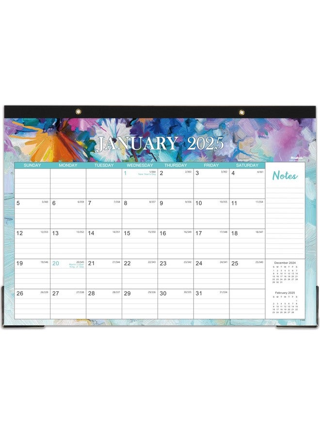 MaaIbok 2025 Desk Calendar - Large Desk Calendar 2025, 17" X 12", Jan. 2025 - Dec. 2025, Corner Protectors, Hanging Holes, Desk/Wall Calendar For Planning And Organizing  - Image 1
