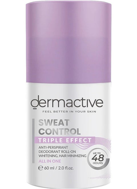 Dermactive Sweat Control Triple Effect Deodorant Roll-On 60 ml