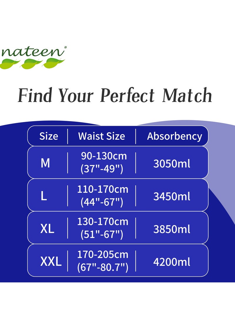 nateen Nateen Flexi Maxi Adult Diapers Pants,Incontinence Night Time Pull Up,XX-Large,Waist Size 170cm-205cm,10 Count Adult Pull Ups,Superior Comfort,Excellent Combination of Protection.(10 Count)  - Image 5