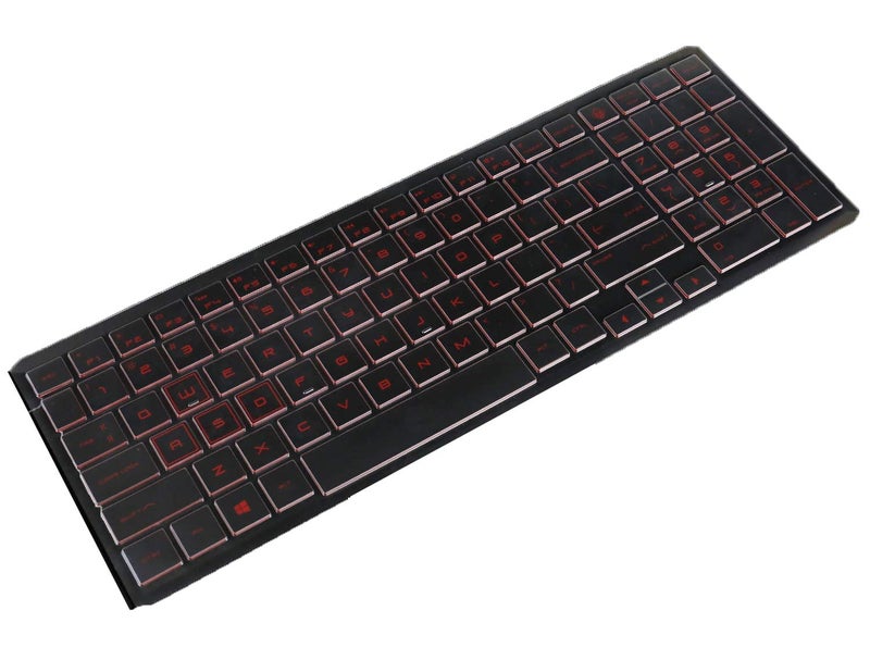 Saco Silicone Protective Keyboard Skin Cover for Newest HP OMEN 15-DC 15.6", OMEN 15- ek0015TX ek0017TX ek0018TX ek0019TX ek0020TX ek0021TX (Mine) ek0022TX ek0023TX ek0024TX Laptop - Transparent - Image 1
