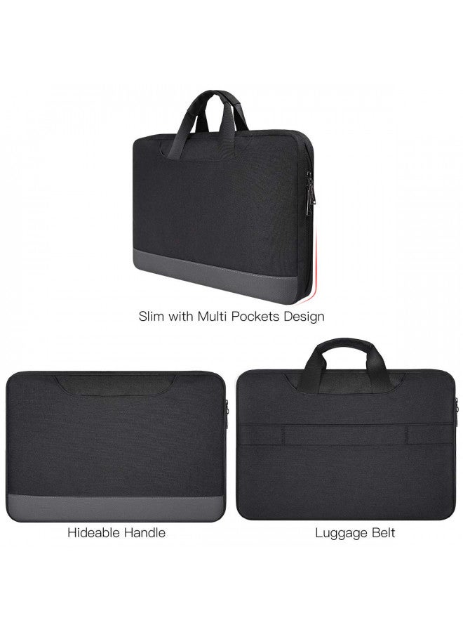 imComor 15.6 Inch Laptop Sleeve Bag, Men Women TSA Case for Macbook Pro 16 M4 M3 M2 M1, Lenovo Ideapad 15.6, HP Envy/Victus 15.6, Acer Aspire/Nitro 5 15.6, Dell Inspiron 15, ASUS Chromebook 15 Case, Black - Image 3