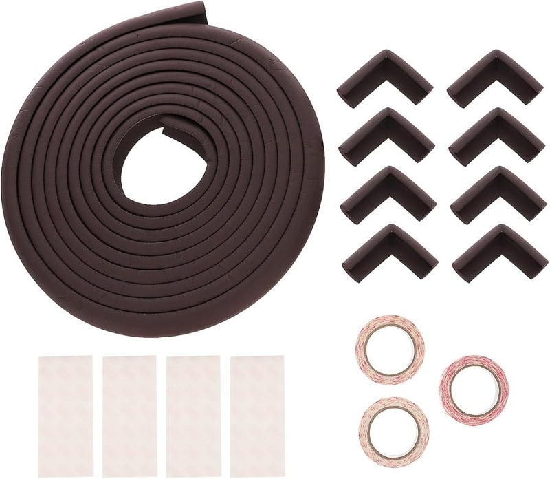 Baby Proof Corner Protectors 8 Pack 5 Meter Bumper Strips with Adhesive for Nursery Home - Image 2