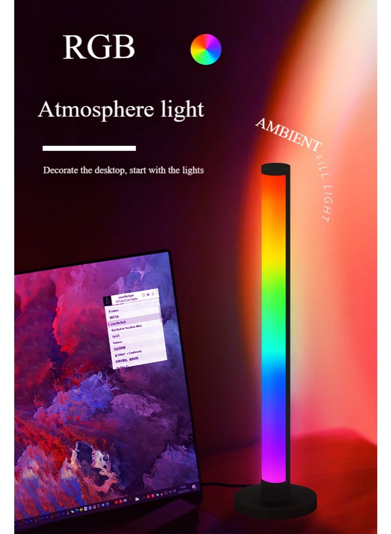 YANCI Smart RGB Ambient Light Bars , Music Sync LED Desk Lamp Set, Gaming Monitor Backlight, DIY Color Modes, RGBICWW Smart Ambient Lighting for Desk, Bedroom & Gaming Setup - Image 2
