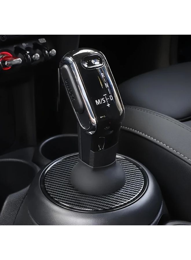BMW ميني غطاء عصا التحكم في الكونسول 2019-2023 طلاء بيانو ABS حماية من الغبار من السيليكون - Image 4