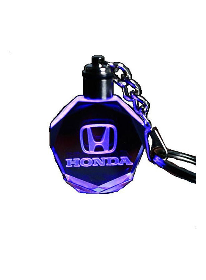 Loquat Honda Car Logo Keychain With Changing Color Light