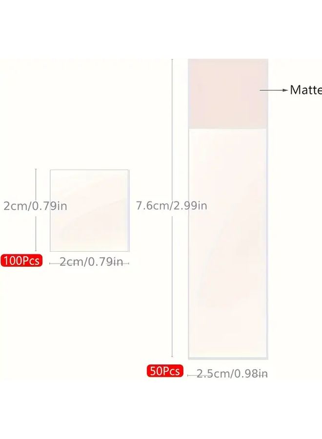 Microscope Slides 22x22mm 100pcs Lab Grade Cover Glass Frosted And Smooth Surface - Image 2