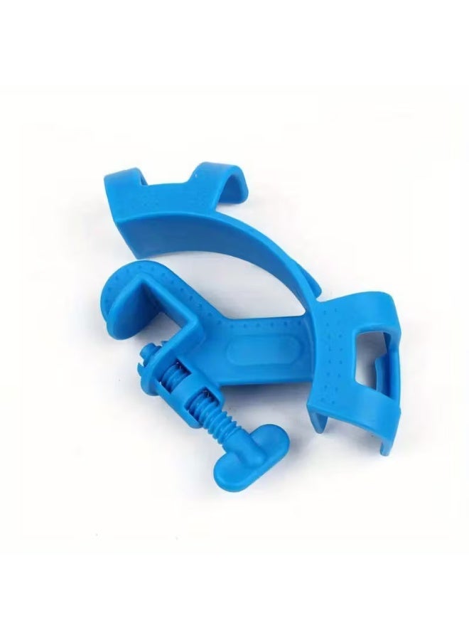 Yee Aquarium Hose Pipe Clamp, Adjustable Water Pipe Holder Clip Blue (YSL-101) - Image 3