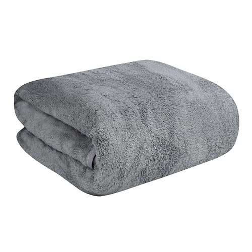Fezora®Large Bath Towels for Men & Women | Microfiber Bath Towel | Soft, Absorbent, Quick-Dry Towel (Pack of 1, Grey) - Image 1