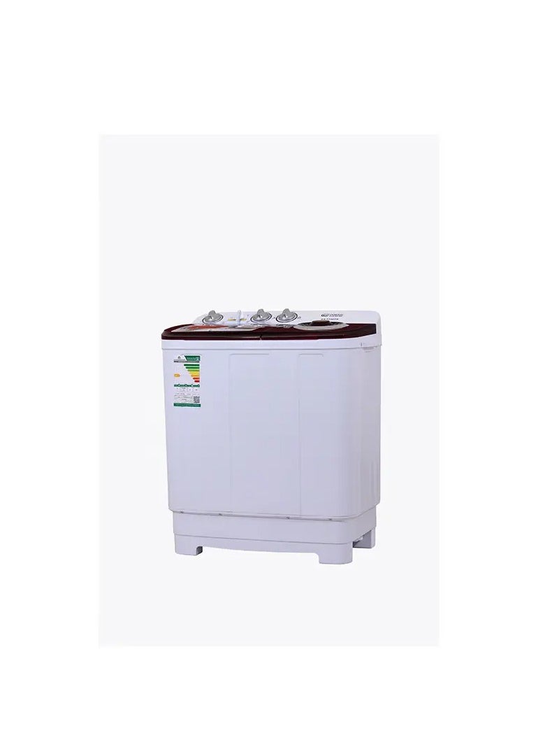 GENERAL SUPREME - General Supreme Washing Machine Twin Tub 5 KG White/Red GSTT50TR - Image 1