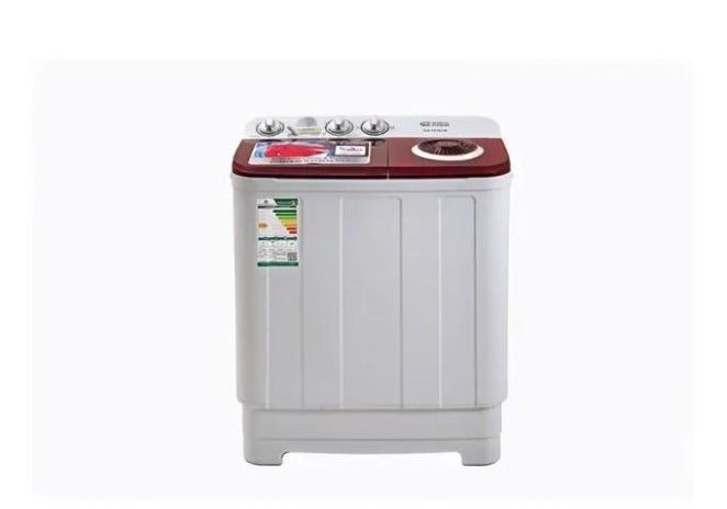 GENERAL SUPREME Washing Machine Twin Tub 5 KG White/Red GSTT50TR - Image 1