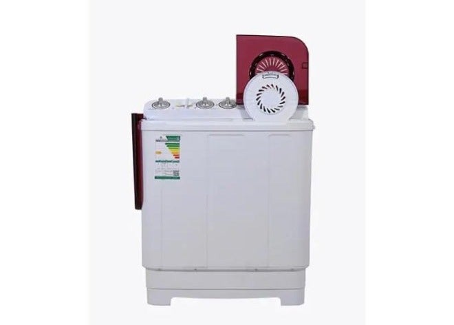 GENERAL SUPREME Washing Machine Twin Tub 5 KG White/Red GSTT50TR - Image 2