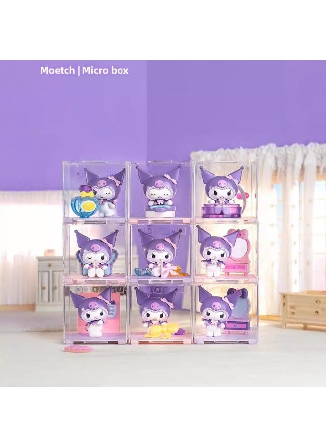 ماركة غير محددة سلسلة فساتين Sanrio Cool Kuolomi Home الأصلية من سلسلة Micro Box Pro Trendy Play هدايا محمولة باليد - اللون: سلسلة Treasure Night Market Series Micro Box Max (يرجى أخذ 8 قطع للصندوق بأكمله)  - Image 3