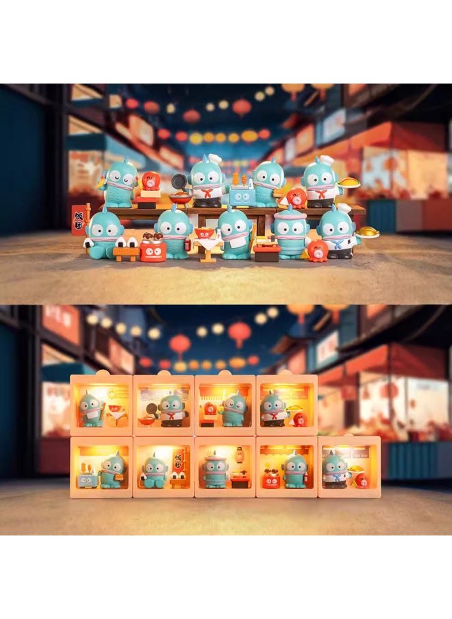 ماركة غير محددة سلسلة فساتين Sanrio Cool Kuolomi Home الأصلية من سلسلة Micro Box Pro Trendy Play هدايا محمولة باليد - اللون: سلسلة Treasure Night Market Series Micro Box Max (يرجى أخذ 8 قطع للصندوق بأكمله)  - Image 1