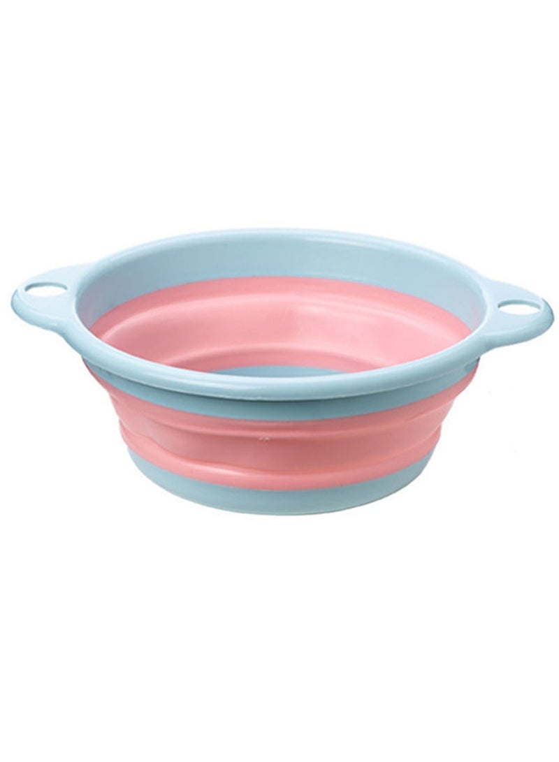Silicone Thickened Household Washbasin S size-Foldable Washbasin Portable Baby Folding Basin Foot Washing Laundry Washing Basin - Image 1