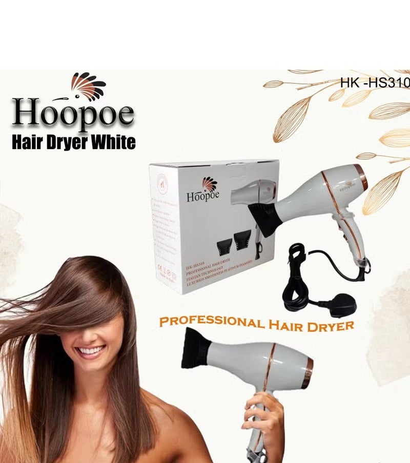 Hoopoe Professional 4200W Hair Dryer with Butterfly Stand  Salon Quality Performance HK-HS310 - Image 2