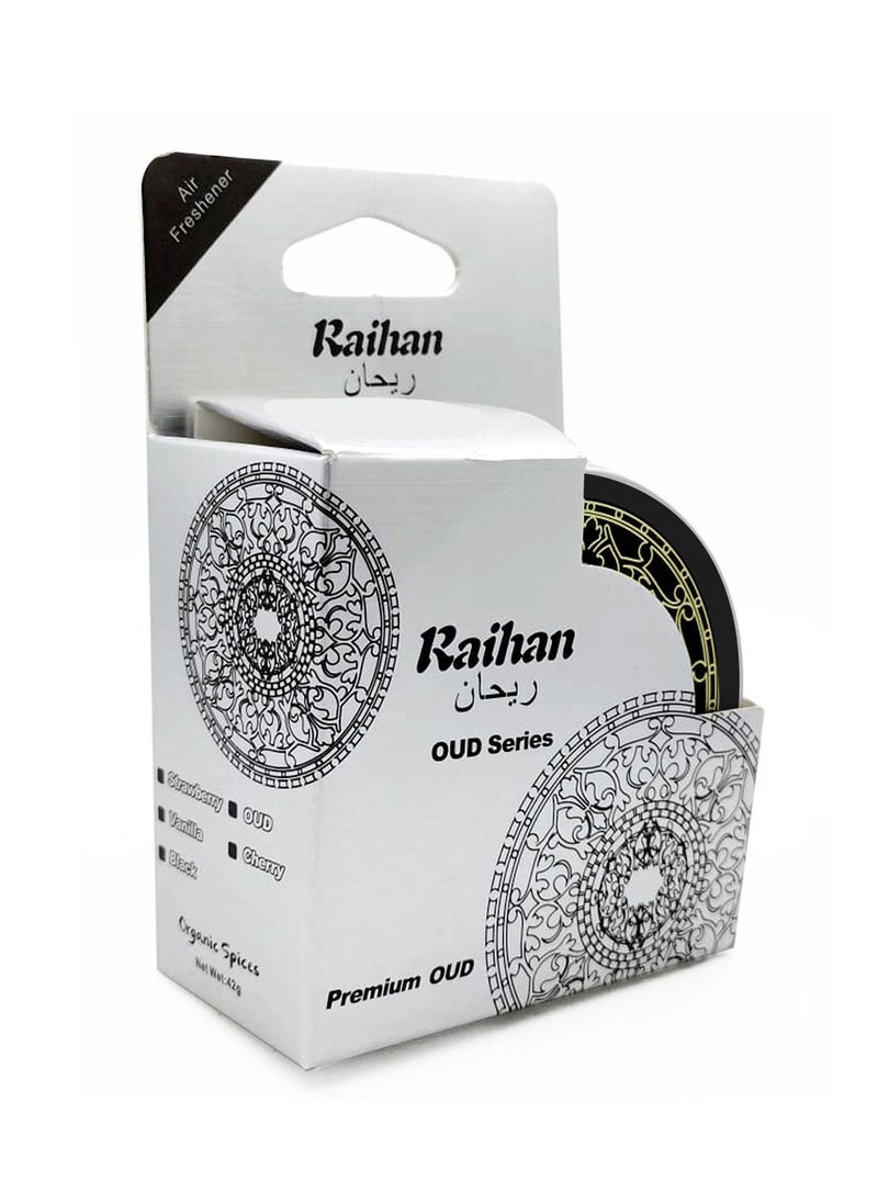Raihan - Oud Series Premium Car Air Freshener Organic Spices Oud Bubble Gum 42g - Image 1