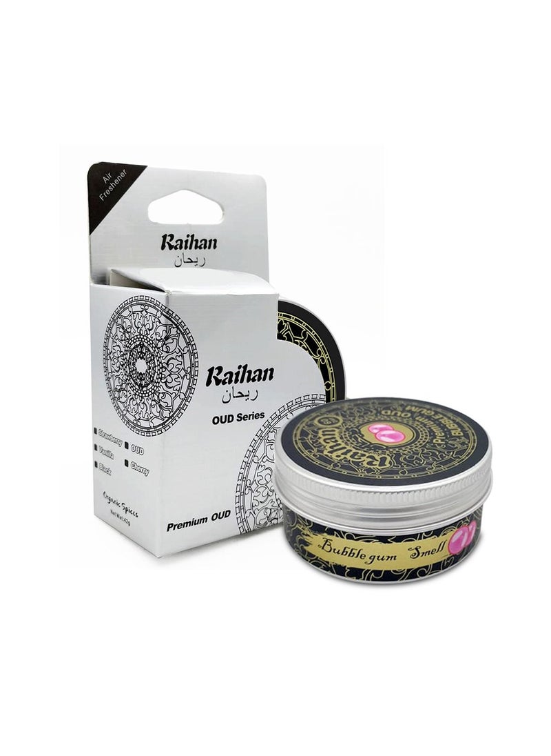 Raihan - Oud Series Premium Car Air Freshener Organic Spices Oud Bubble Gum 42g - Image 1