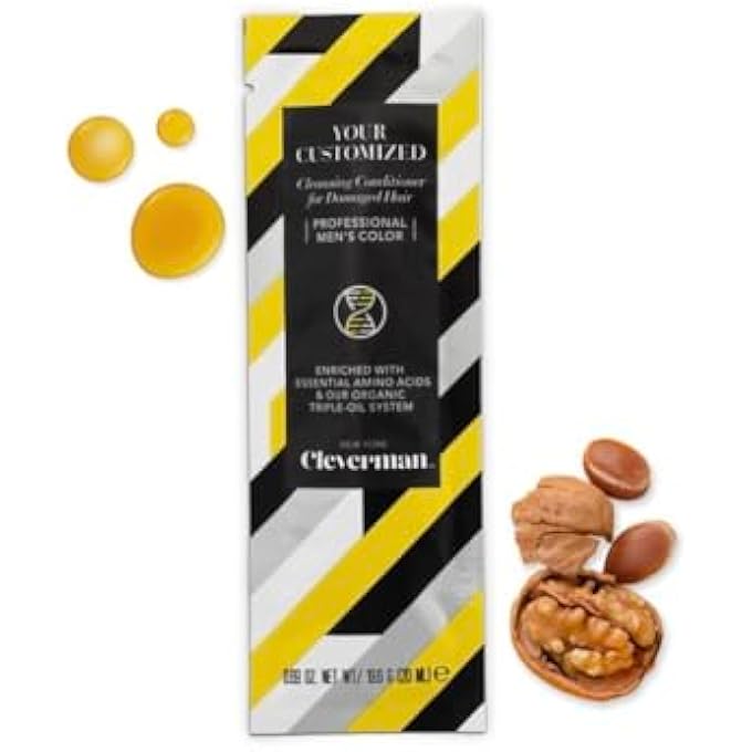 CLEVERMAN MEN'S CLEANSING CONDITIONER FOR DAMAGED HAIR, 20ML (SAMPLE SIZE) - Image 1