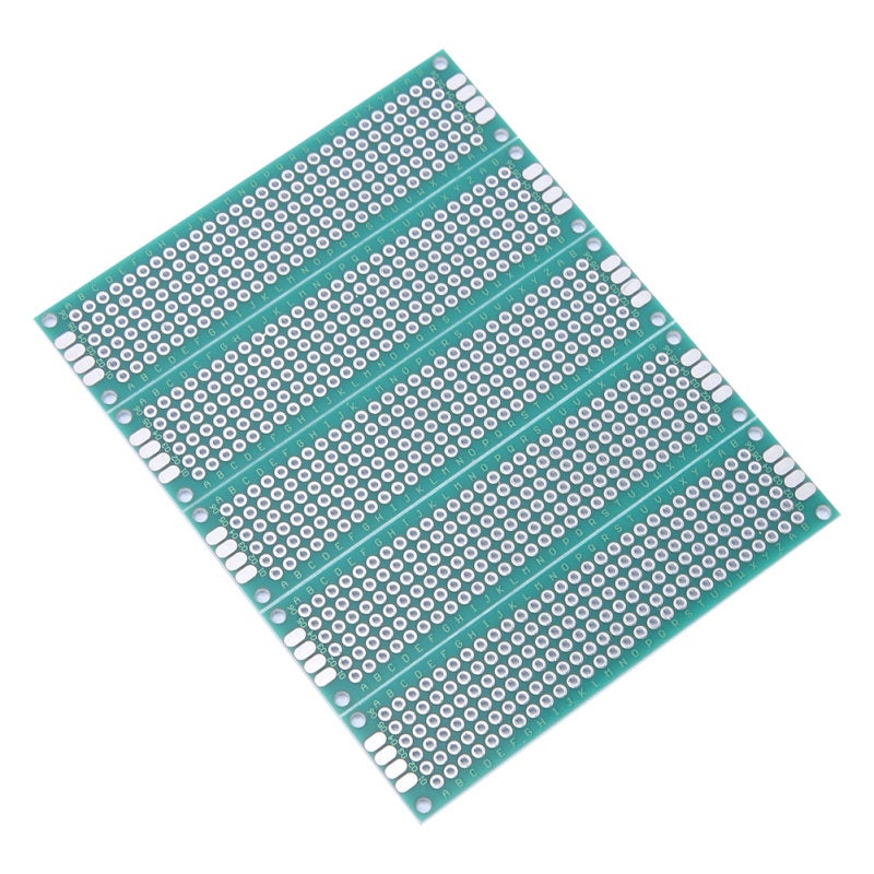 Breadboard: 10pcs 2X8cm Fiberglass Board - Tinned Surface For Easy Soldering Anti-Aging Corrosion Resistant Standard 2.54mm Hole Pitch For Electrical Experiment Electronic Factory - Image 3
