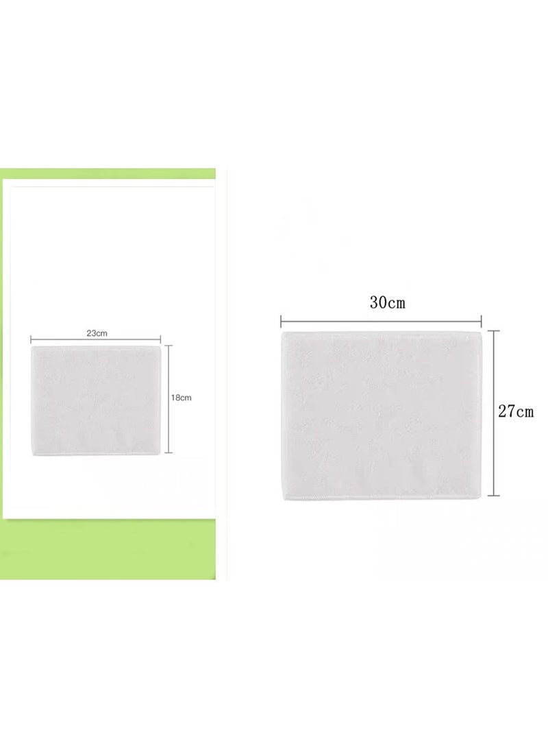 Super soft and quick-drying napkins (4 pack) for household bamboo fiber dishwashing cloths, kitchen cleaning towels, strong water absorption and degreasing, double-layer thickened, 2 pieces (18*23cm) + 2 pieces (27*30cm) - Image 3