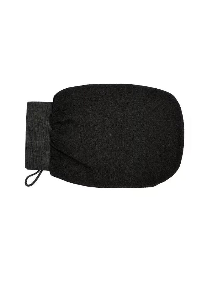 4 قطع قفازات تقشير عميق، ليفة استحمام كورية لفرك الجسم للاستحمام، أسود - Image 3