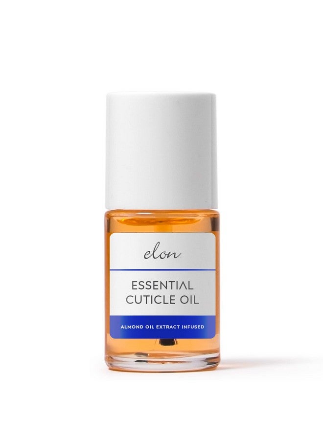 إيلون زيت بشرة أساسي للأظافر مع مستخلص زيت اللوز وزيت الجوجوبا وفيتامين E لتنعيم وترطيب الأظافر وزيت البشرة الموصى به من قبل أطباء الجلدية، زيت بشرة الأظافر (0.5 أونصة). - Image 1