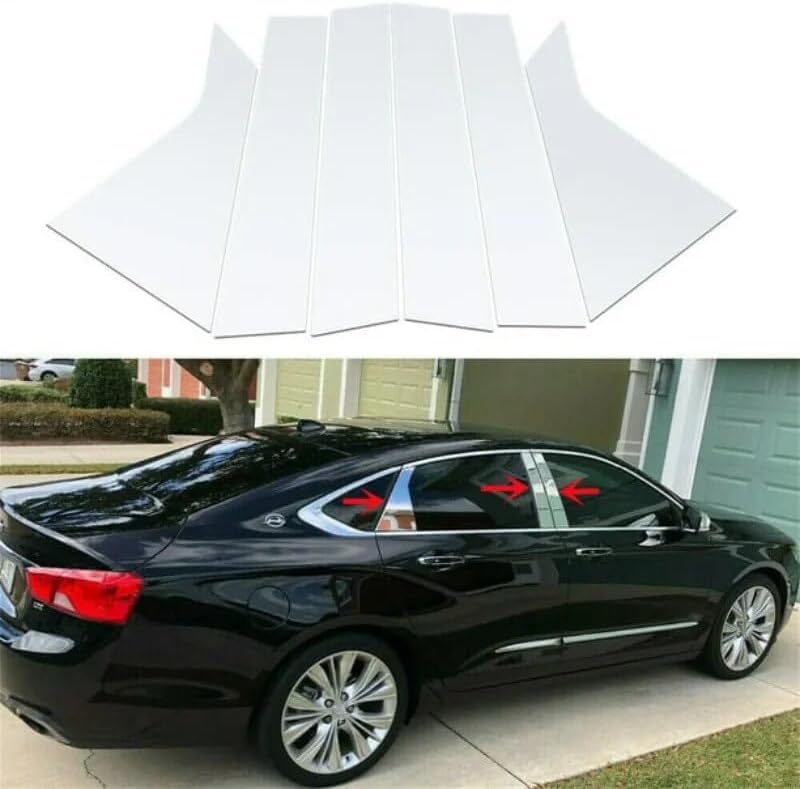 DEMULAX Chrome Plated Car Window Pillar Post Stickers - Image 5