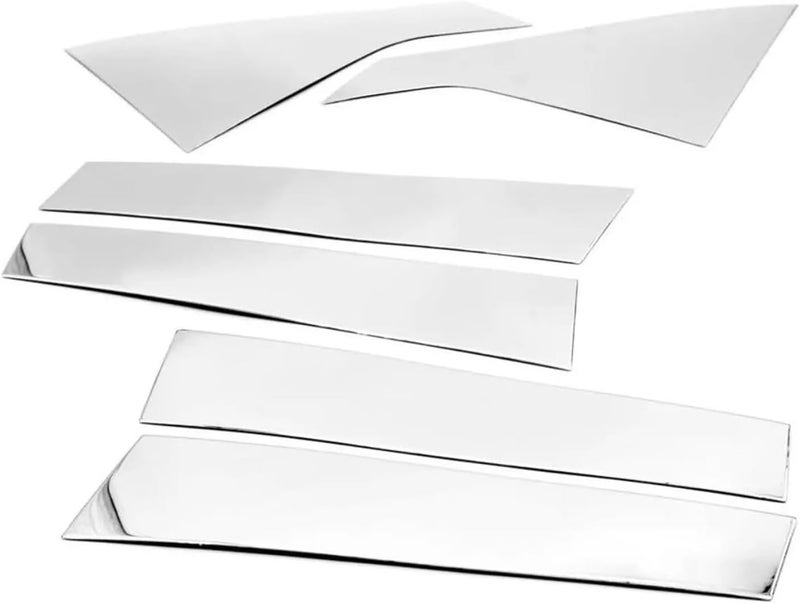 DEMULAX Chrome Plated Car Window Pillar Post Stickers - Image 1