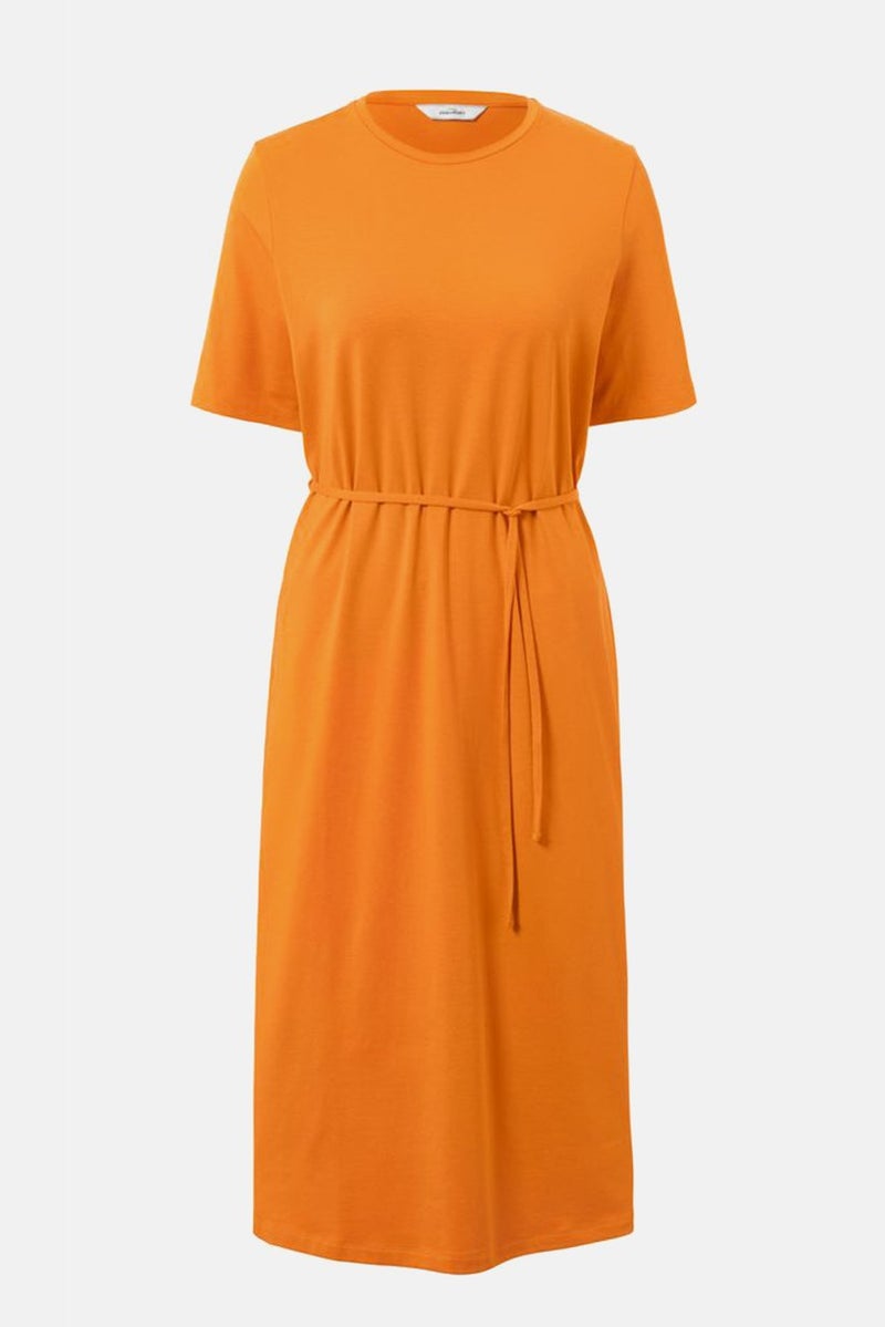 Tchibo Women Plain Bodycon Midi Dress, Orange - Image 2
