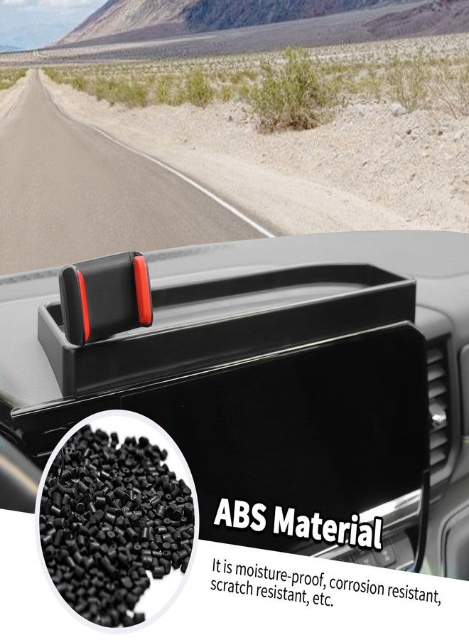 Jimen Phone Holder Fit for Chevrolet Silverado 2022-2025, Center Console Dashboard Tray with Cell Phone Mount - Image 4