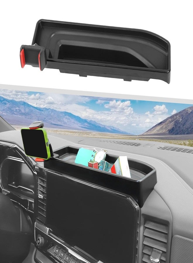 Jimen Phone Holder Fit for Chevrolet Silverado 2022-2025, Center Console Dashboard Tray with Cell Phone Mount - Image 1