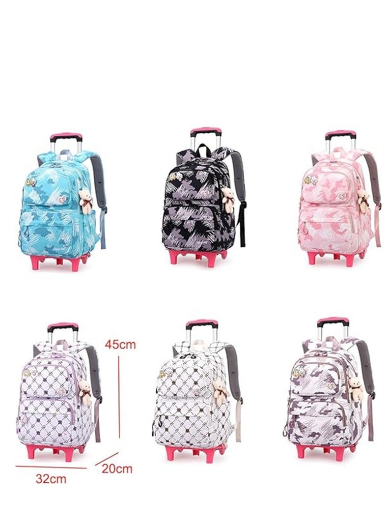 Wheeled Luggage Backpack, Kids Trolley School Bag, Large Capacity Bag for School Students - Image 2