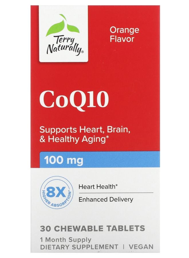 CoQ10 Orange 100 mg 30 Chewable Tablets