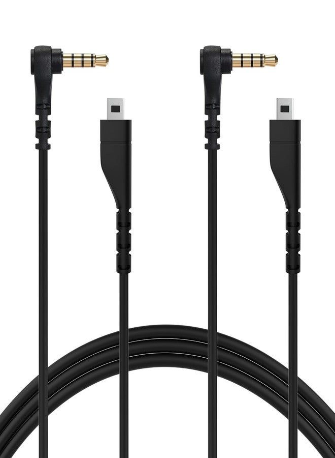 Saipomor 2PACKS Arctis5 Cable Replacement 3.5mm Audio Cord Compatible with SteelSeries Arctis 3, Arctis Nova 3, Arctis 7, Arctis Prime, Arctis Pro+ GameDAC, Arctis Pro Wireles Gaming Headsets(5ft/Black) - Image 1