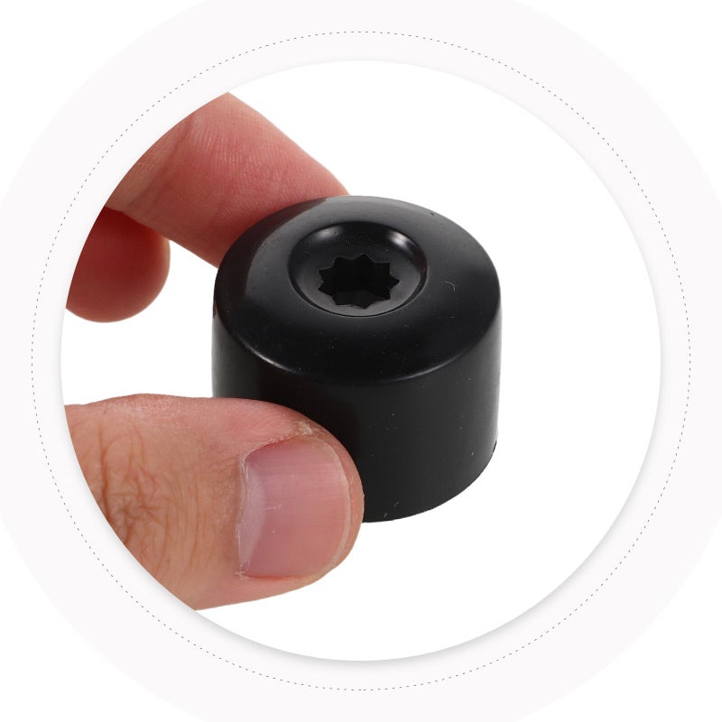 20pcs 17mm Plastic Wheel Lug Nut Covers Black Protective Dust Caps for Car Tire Bolt Hub - Image 5