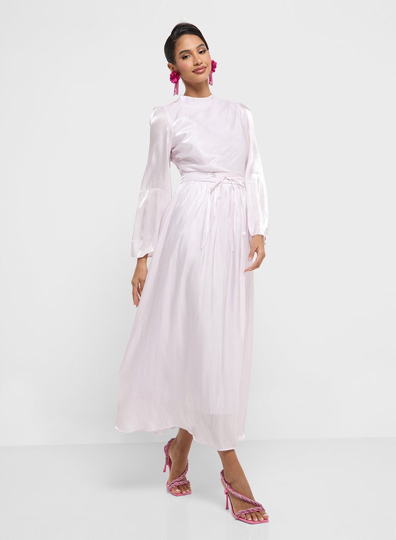 Khizana Satin Balloon Dress - Image 1