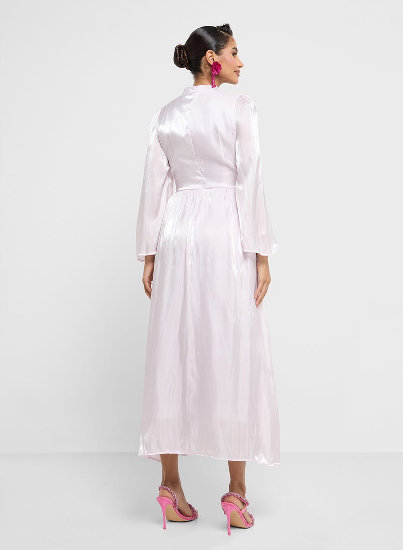 Khizana Satin Balloon Dress - Image 2
