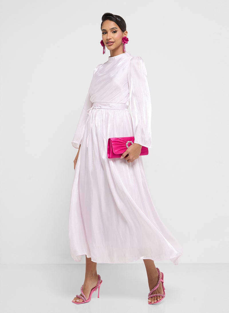 Khizana Satin Balloon Dress - Image 4