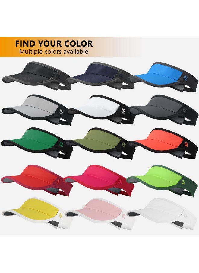 GADIEMKENSD - Sun Visors Hats For Womens Mens Beach Hat Accessories Summer Straw Sunhat Fashion Foldable Wide Brim Sombreros Para Mujer Para Ponytail Caps Uv Protection For Running Hiking Football Golf Grey Black - Image 1