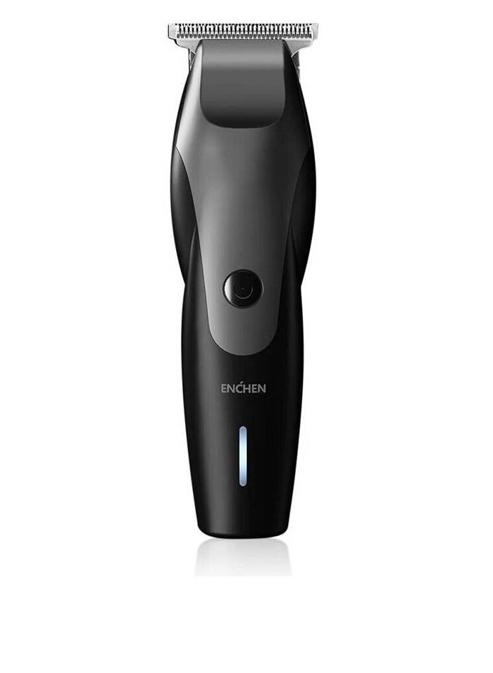 Enchen Humming Bird Electric Hair Clipper – T-Shaped Head, 7100RPM, Low Noise, Type-C Rechargeable, 1500mAh Battery – Black - Image 1