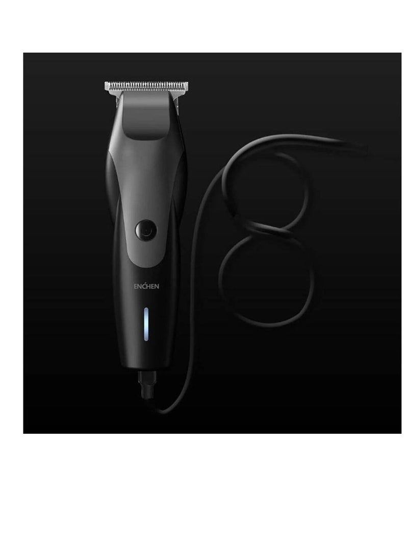 Enchen Humming Bird Electric Hair Clipper – T-Shaped Head, 7100RPM, Low Noise, Type-C Rechargeable, 1500mAh Battery – Black - Image 3
