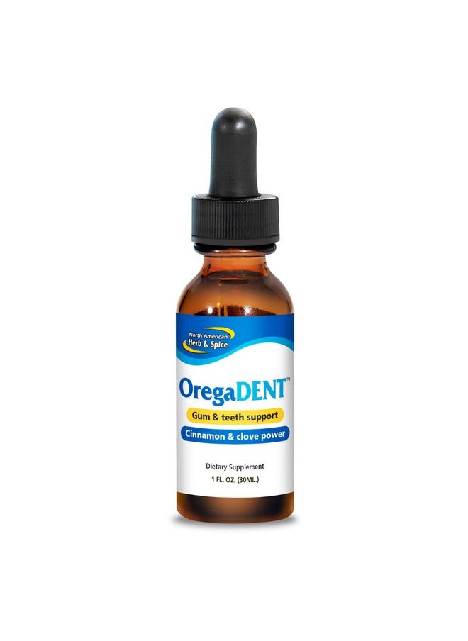 North American Herb & Spice - Oregadent Topical Oil 1 Fl. Oz. Healthy Teeth And Gums Support Oral Health Freshens Breath Oregano Clove And Cinnamon Oil Nongmo 220 Total Servings - Image 1